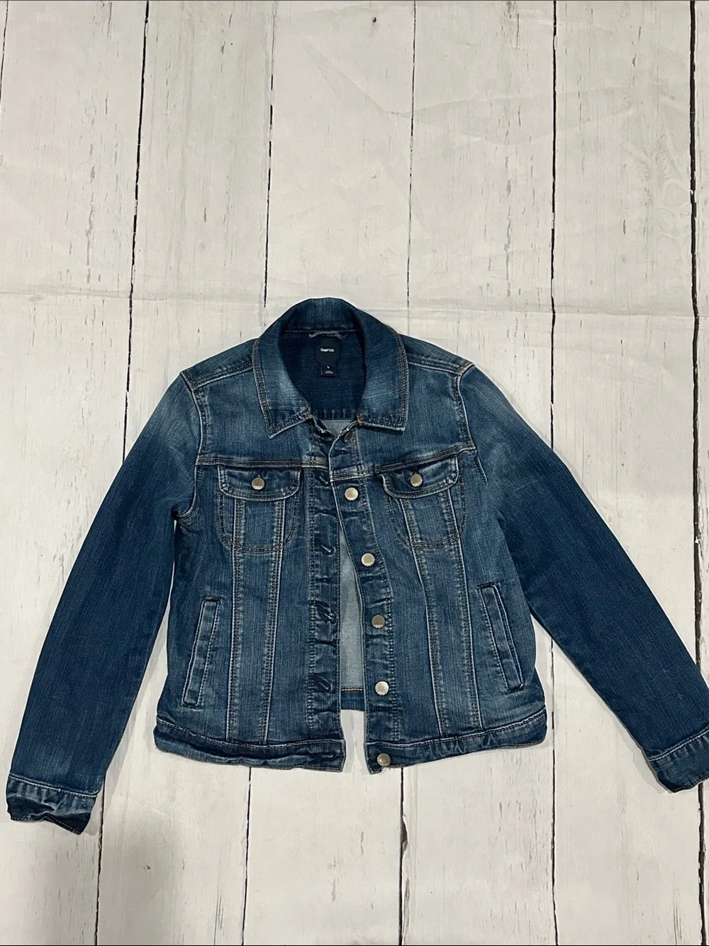 GAP 1969 Dark Blue Kids Denim Jacket size large